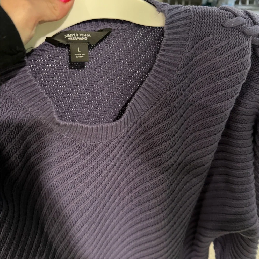 Simply Vera Vera Wang Purple Sweater